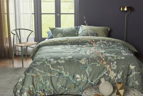 Beddinghouse Beddinghouse x Van Gogh Museum Blossoming Dekbedovertrek - Groen 200 x 200/220 cm