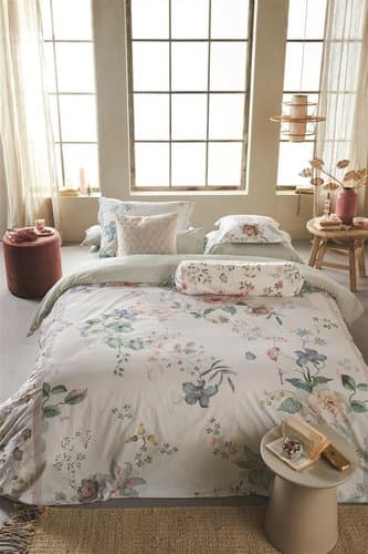 Pip Studio Pip Studio Tokyo Bouquet dekbedovertrek 260x200/220 cm Wit