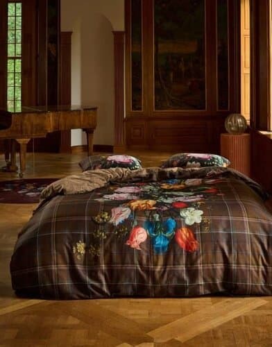 Essenza Essenza for Maurtitshuis Beautiful Bouquet Dekbedovertrek 2p set 240x220 Brown
