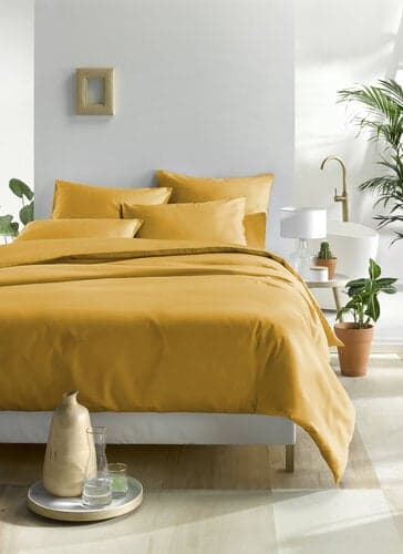 De Witte Lietaer De Witte Lietaer dekbedovertrek Olivia Golden Yellow 200x200/220