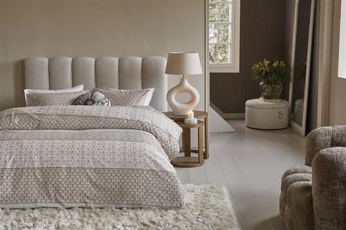 Rivièra Maison Riviera Maison Dekbedovertrek Marley Zand 260x200/220