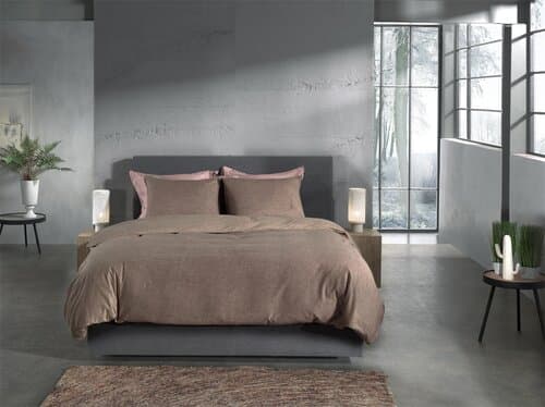 Heckett & Lane Heckett & Lane Franela Dekbedovertrek 200x200/220 Simply Taupe