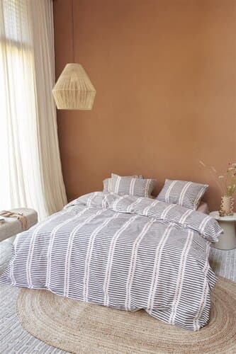 VT wonen VTwonen dekbedovertrek Stip and Stripe - Blush 240x200/220 cm