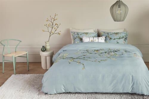 Beddinghouse Beddinghouse x Van Gogh Museum Dekbedovertrek Blossom - Blauw Grijs 260x200/220 cm