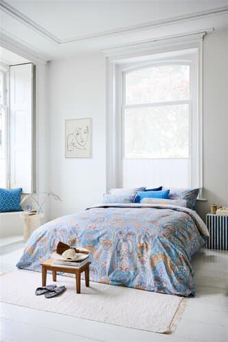 Pip Studio Pip Studio Dekbedovertrek Jabali Flower - Blauw 240x200/220 cm