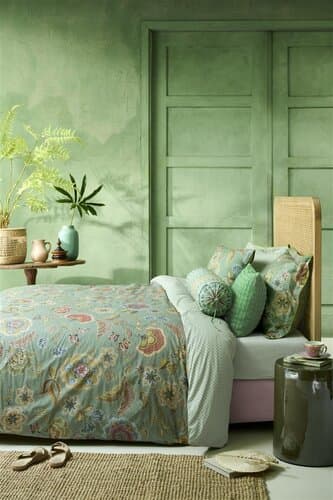 Pip Studio Pip Studio Dekbedovertrek Matata - Groen 200x200/220 cm