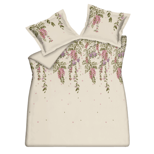 Vandyck Vandyck Dekbedovertrek ROSE ACACIA cream tan Lits-jumeaux (240x200/220 )
