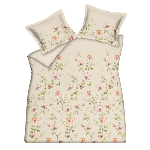 Vandyck Vandyck Dekbedovertrek BLOSSOM BREEZE cream tan Lits-jumeaux (240x200/220 )
