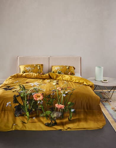 Essenza Essenza Ficaria Dekbedovertrek 240x200/220 Flower ochre
