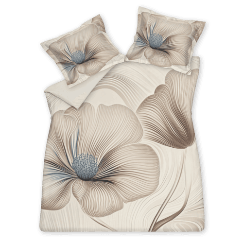 Vandyck Vandyck Dekbedovertrek ROYAL GARDEN cream tan 2-persoons (200x200/220 )