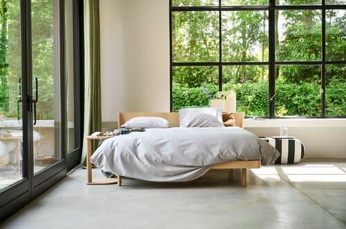 Auping Auping Pearl Grey Satin dekbedovertrek 240x200/220 Grey