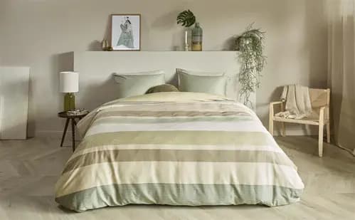 Beddinghouse Beddinghouse Audrie dekbedovertrek 200x200/220 Green