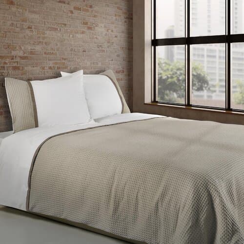 Dommelin Dommelin Dekbedovertrek Bari Percal 200TC Kaki-Nootmuskaat 200x200/220 cm