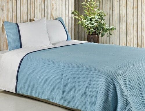 Dommelin Dommelin Dekbedovertrek Bari Percal 200TC Pastelblauw-Nachtblauw 200x200/220 cm