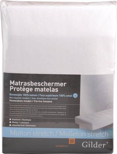Gilder Gilder Molton Stretch Wit 160x220/180x200