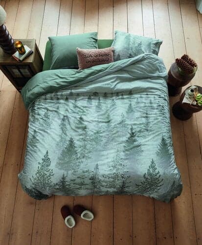 Rivièra Maison Rivièra Maison Dekbedovertrek Foggy Forest Groen 240x200/220 cm