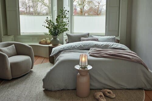 Rivièra Maison Rivièra Maison Dekbedovertrek Emery Taupe 260x200/220 cm