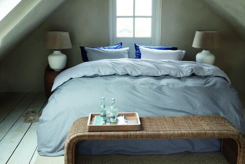 Rivièra Maison Rivièra Maison Dekbedovertrek Emery Blauwgrijs 240x200/220 cm