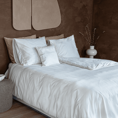 Dommelin Dommelin Dekbedovertrek Liva Percal 200TC Wit 200x200/220 cm