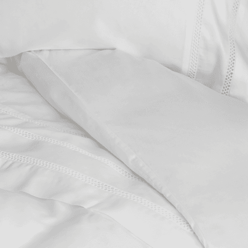 Dommelin Dommelin Dekbedovertrek Favo Satijn 300TC Wit 200x200/220 cm