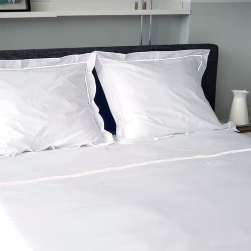 Dommelin Dommelin Dekbedovertrek Cortina Percal 200TC Wit-Wit 200x200/220