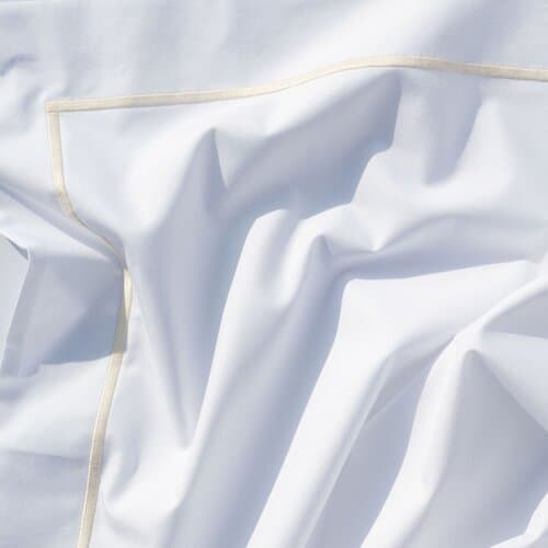 Dommelin Dommelin Dekbedovertrek Cortina Percal 200TC Wit-Ecru 240x200/220 cm