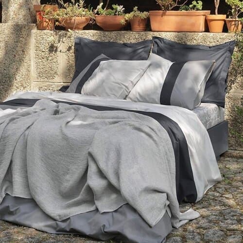 Dommelin Dommelin Dekbedovertrek Padua Percal 200TC Olifantgrijs 260x200/220 cm