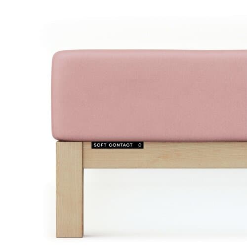 Schlafgut Schlafgut Soft Contact Jersey Flanel Hoeslaken M - 120x200 - 130x200 154 Purple Mid