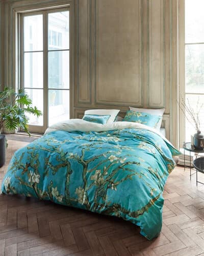 Beddinghouse Beddinghouse x Van Gogh dekbedovertrek Almond Blossom blauw 240x200/220