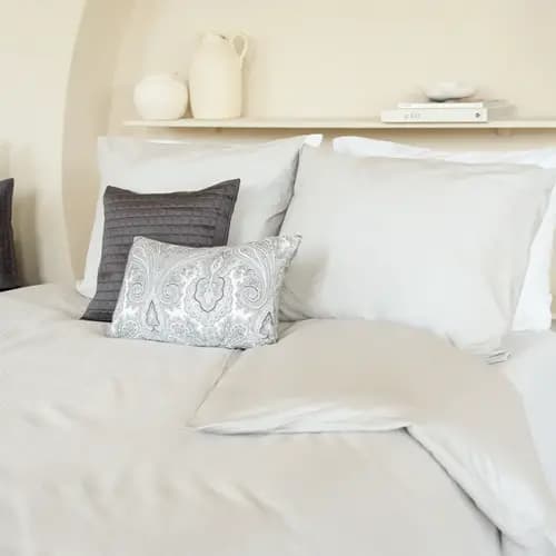 Dommelin Dommelin Dekbedovertrek Liva Percal 200tc Zilver 260x200/220