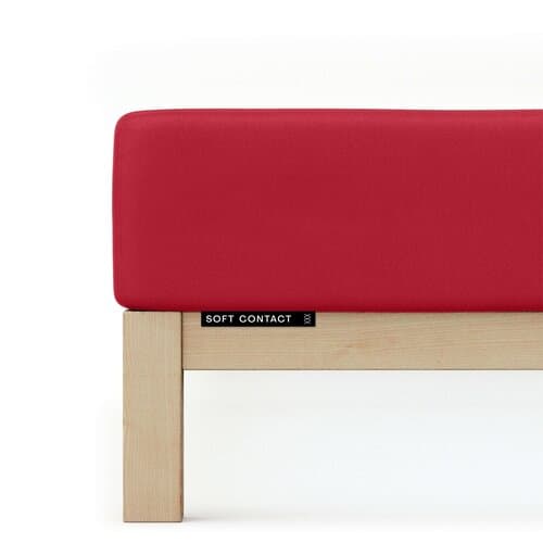 Schlafgut Schlafgut Soft Contact Jersey Flanel Hoeslaken XL - 180x200 - 200x200 285 Red Deep