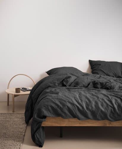 Marc O'Polo Marc O' Polo dekbedovertrek Valka anthracite 240x200/220