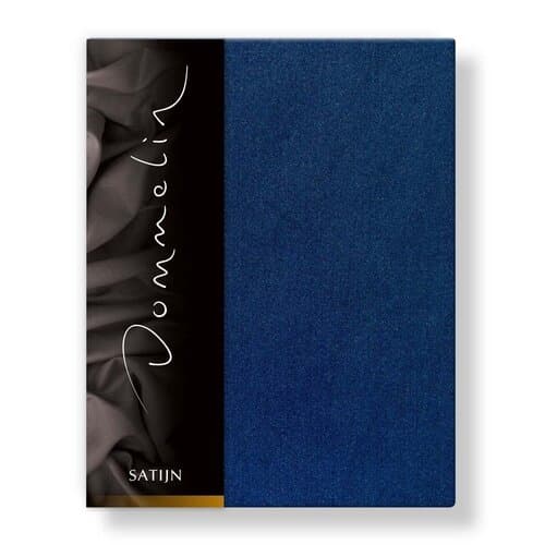 Dommelin Dommelin Hoeslaken Uni Satijn 300TC 524 Navy 140x210/30