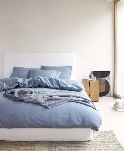 Marc O'Polo Marc O'Polo dekbedovertrek Senja blue 200x220