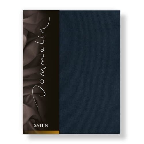 Dommelin Dommelin Hoeslaken Uni Satijn 300TC 540 Nachtblauw 200x200/30