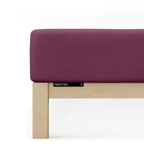 Schlafgut Schlafgut Badstof Hoeslaken M - 120x200 - 130x200 542 Purple Deep