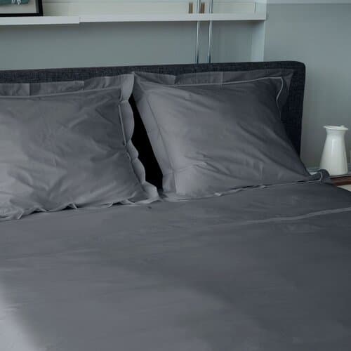 Dommelin Dommelin Dekbedovertrek Cortina Percal 200TC Olifantgrijs-Olifantgrijs 260x200/220