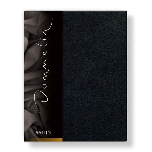 Dommelin Dommelin Hoeslaken Uni Satijn 300TC 533 Zwart 200x220/30
