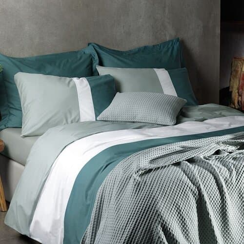 Dommelin Dommelin Dekbedovertrek Padua Percal 200TC Spargroen 240x200/220 cm