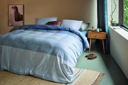 Beddinghouse Beddinghouse Dekbedovertrek Sanna Blauw 200x200/220 cm