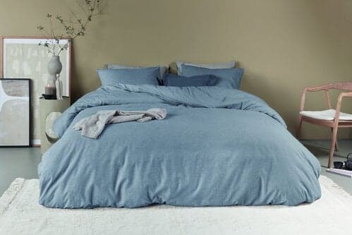 Beddinghouse Beddinghouse Dekbedovertrek Frost Blauwgrijs 200x200/220 cm