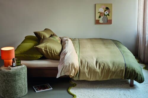 Beddinghouse Beddinghouse Dekbedovertrek Carter Groen 200x200/220 cm