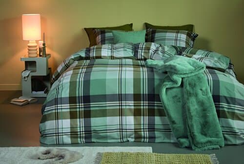 Beddinghouse Beddinghouse Dekbedovertrek Vernon Groen 240x200/220 cm