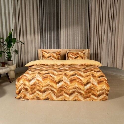 Kayori Kayori Yumi Dekbedovertrek Katoensatijn 200x200/220 Goud