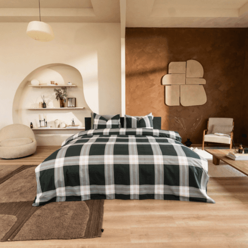 Kayori Kayori Magome Dekbedovertrek Flanel 200x200/220 Blauw