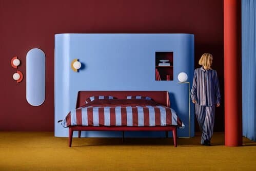 Auping Auping Teklan dekbedovertrek 240x200/220 Burgundy Blue