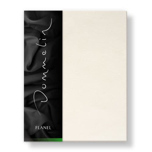 Dommelin Dommelin Hoeslaken Uni Flanel Ecru 180x200/30