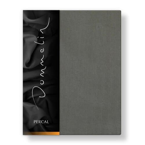 Dommelin Dommelin Split Topper Hoeslaken Uni Percal 200TC 554 Leisteengrijs 180x210/9 S90