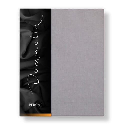 Dommelin Dommelin Split Topper Hoeslaken Uni Percal 200TC 584 Muisgrijs 180x200/9 S90