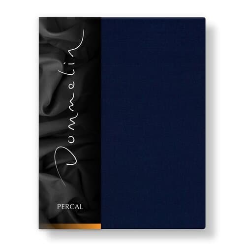 Dommelin Dommelin Topper Hoeslaken Uni Percal 200TC 524 Navy 180x220/9